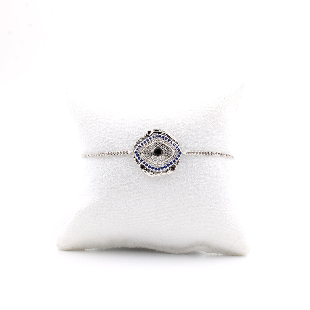 pulsera joyería de ojo turco de plata protección