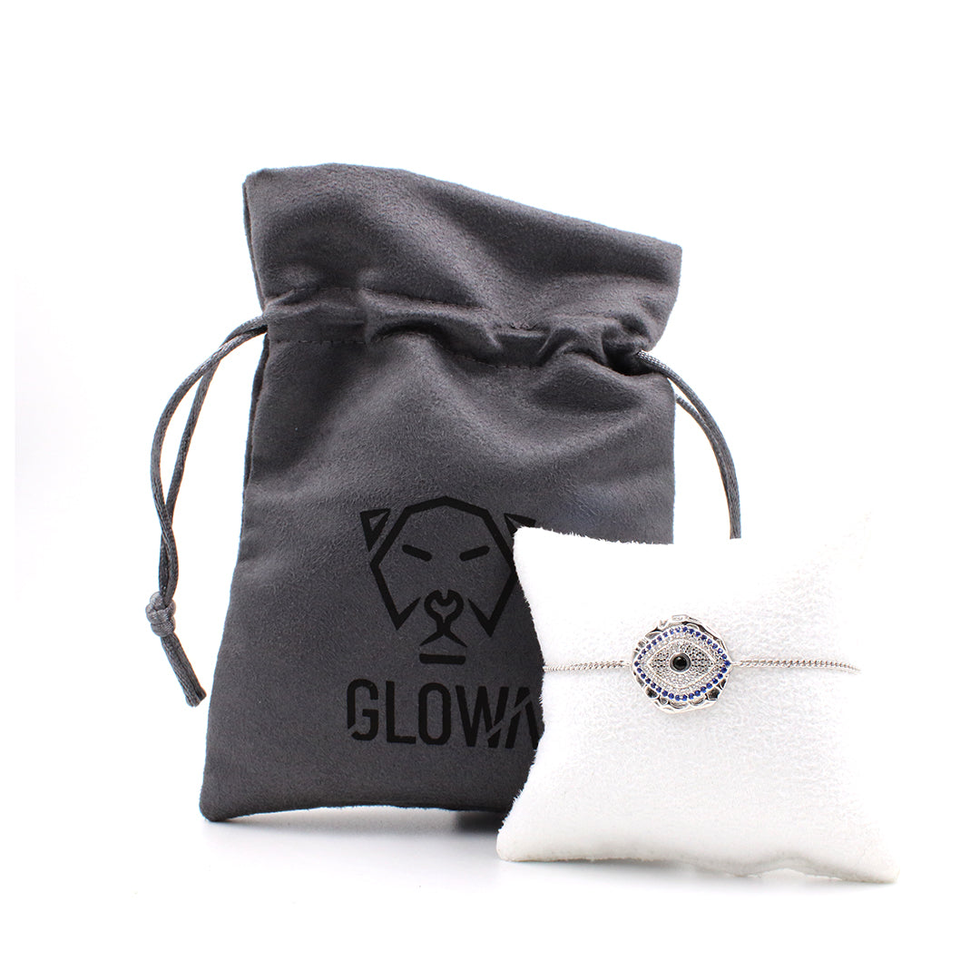 pulsera joyería de ojo turco de plata protección
