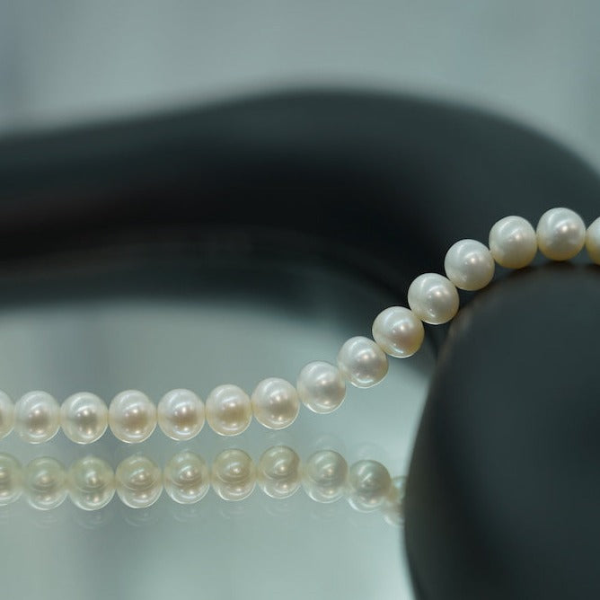 collar unisex de perla blanca marina 