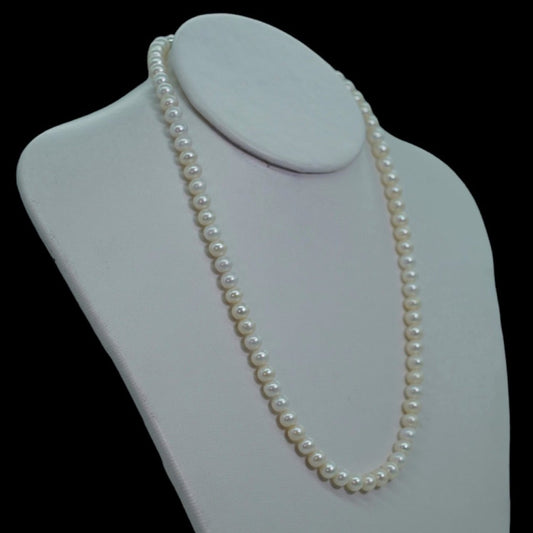 collar unisex de perla blanca marina glowa
