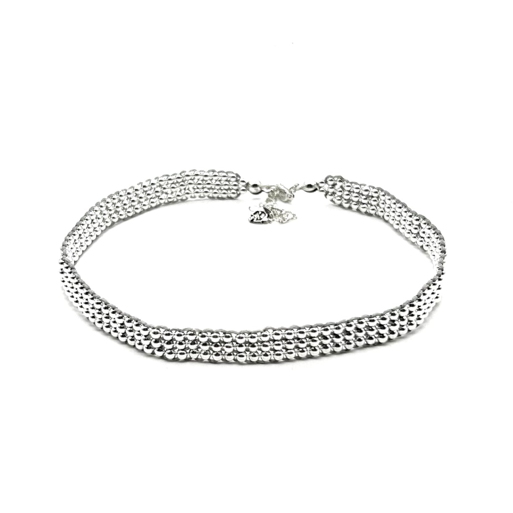 CHOKER DE PLATA PARA MUJER A LA MODA GLOWA TENDENCIA JOYERÍA ARY TENORIO